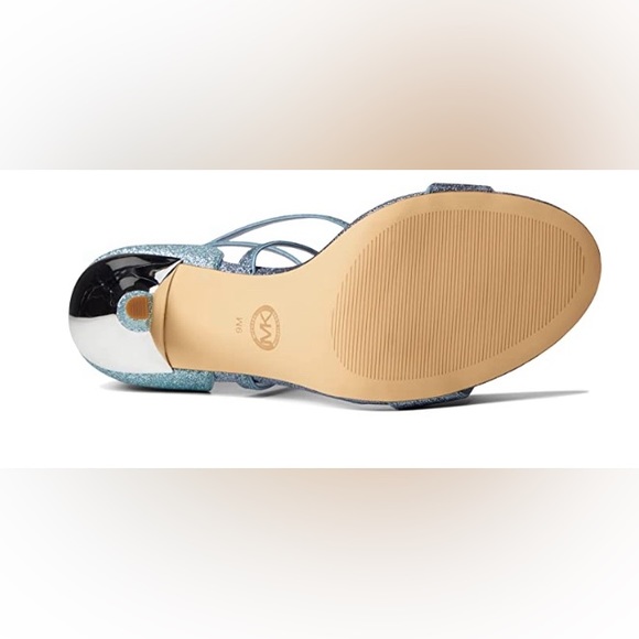 Micheal Kors Women's Astrid Colorblock Glitter Ankle-Strap Sandals - Blue - Picture 5 of 17